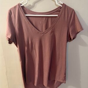 Lululemon pink v-neck